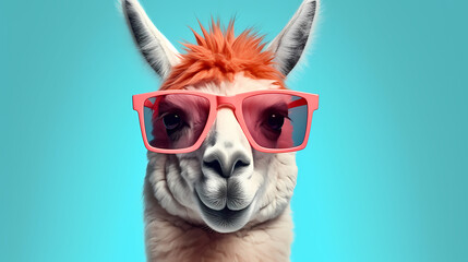Close up portrait of camel against vibrant background