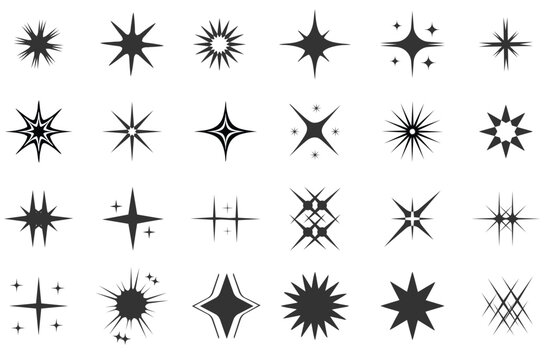 Stars collection. Star vector icons. Rating Star icon. Star vector collection. Modern simple stars. Vector illustration.
