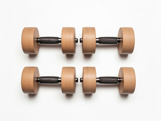 dumbbell collection set isolated on transparent background, transparency image, removed background