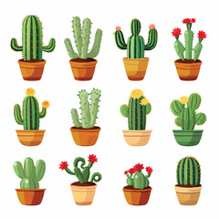 Cactus Clipart isolated on white background