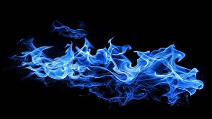 Blue fire isolated