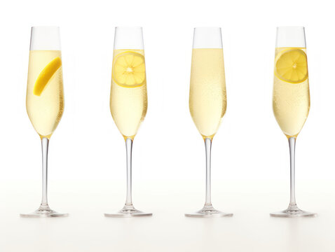 French 75 collection set isolated on transparent background, transparency image, removed background