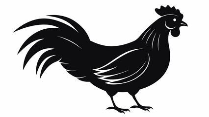 hen silhouette vector and svg file