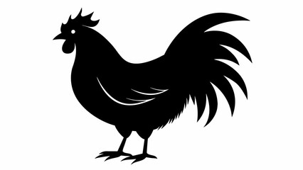 hen silhouette vector and svg file