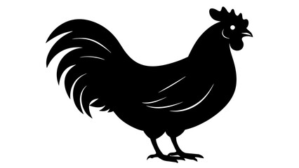 hen silhouette vector and svg file