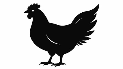 hen silhouette vector and svg file