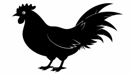 hen silhouette vector and svg file