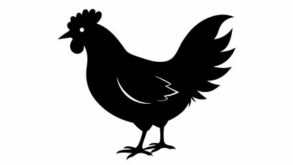 hen silhouette vector and svg file