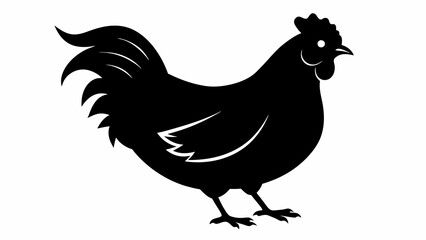 hen silhouette vector and svg file