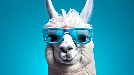 Llama wearing sunglasses