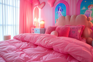 Princess-themed child's bedroom