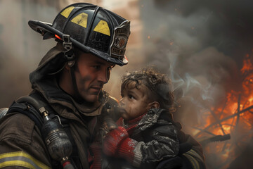 Firefighter's compassionate rescue