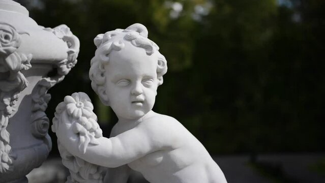 Sculptures in park of Wilanow Palace, Warsaw