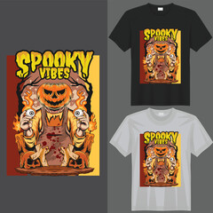 HALLOWEEN MONSTER T-Shirt creative design using adobe illustrator and your best choice...