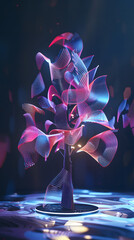 Holographic 3D Tree with Light Particles