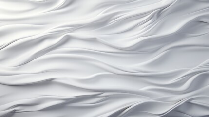 Elegant White Fabric Texture With Delicate Waves and Soft Folds