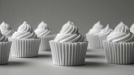 Cupcake liner symmetry. AI generate illustration