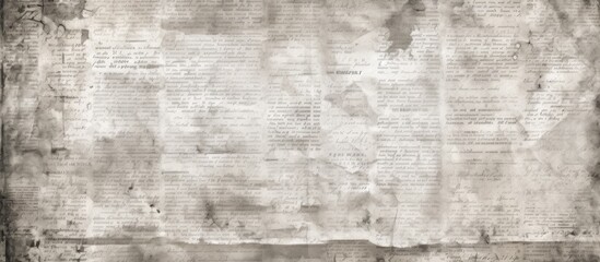 Fototapeta premium A closeup shot of a brown wooden rectangle with a grunge texture, featuring a pattern resembling brick or rock. The monochrome photography captures the artistry of the font on the paper