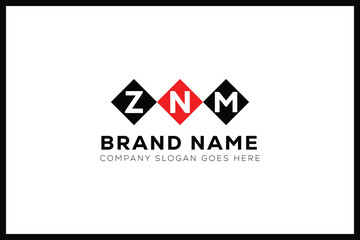 ZNM letter logo design. ZNM creative initials monogram letter logo. ZNM business and real estate logo vector template.
