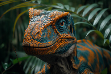 island land iguana, predator dinosaurus