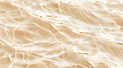 A closeup of the water's surface, with ripples and patterns