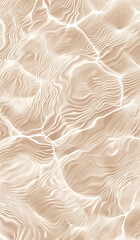 A closeup of the water's surface, with ripples and patterns