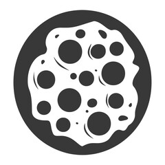 Silhouette chocochips cookie black color only