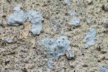 Finishing plaster on house facade masonry 