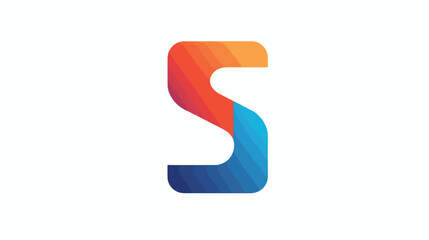 Abstract Letter S in square linear shapes logo