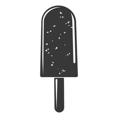 Silhouette ice cream stick black color only