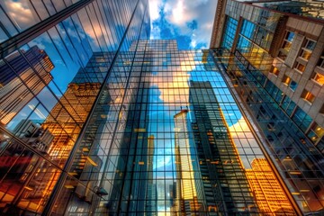 Modern office building skyscraper. Generate AI image