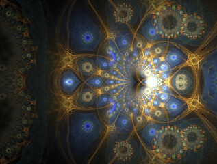 Imaginatory fractal abstract background Image