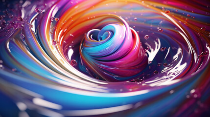 Abstract background with swirl of colors twisting in motion in vivid color vortex. - obrazy, fototapety, plakaty