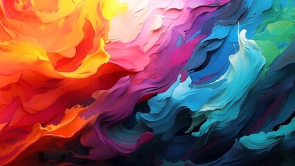 Abstract oil paint background. Oil paints on canvas. Multicolored background