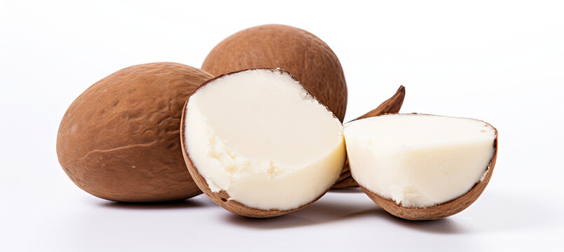 Shea nut Isolated on white background