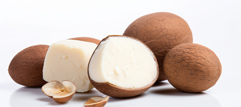 Shea nut Isolated on white background