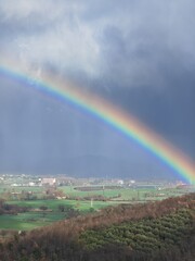 Fototapeta premium rainbow over the river