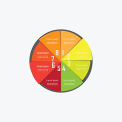 Scale drawing infographic business diagram chart with 5 step data visualization.Presentation chart for live project vector illustration with adobe illustrator