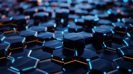 Obraz premium A conceptual visualization of the blockchain network, illustrating the distributed ledger technology