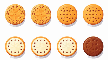 biscuit cookies snack icon symbol in color icon