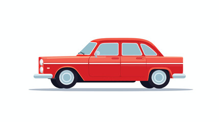 Car icon Flat style. isolated on white background f