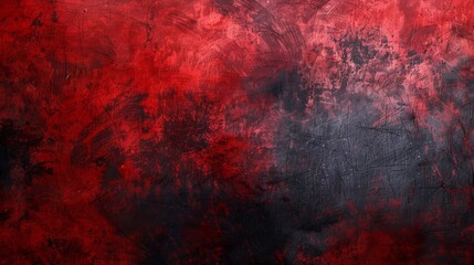 A dramatic scarlet and charcoal textured background, symbolizing intensity and strength. - obrazy, fototapety, plakaty