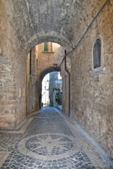 A street in Falvaterra, a medieval village in Lazio, Italy.