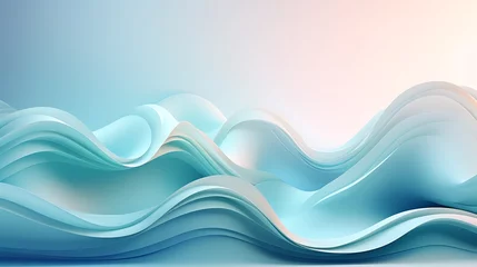 Foto op Plexiglas abstract blue wave background © Zain