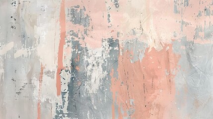 A subtle peach and dove grey textured background, evoking softness and stability.