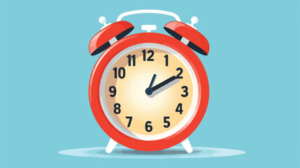 Clock Timer Icon Flat Design Style Illustration vector