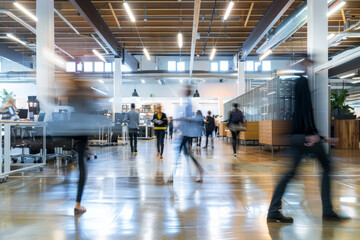 Dynamic Office Motion, Busy Professionals in Action