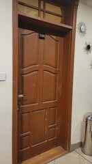 Obraz premium Door in a hotel room