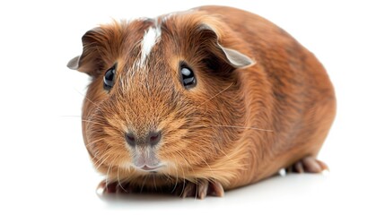 Guinea pig on a white background