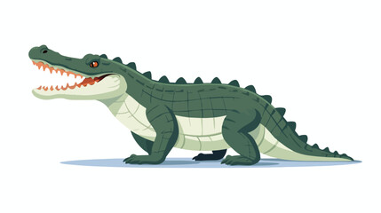 Crocodile Simple Icon  flat vector